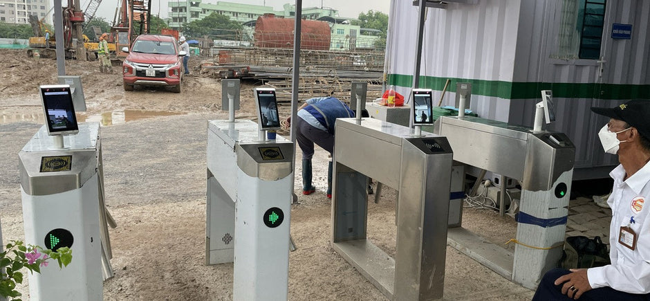Cổng xoay Tripod Turnstile TTC Việt Nam lắp đặt tại công trường ECOBA